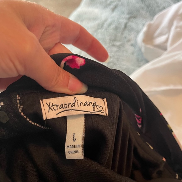 Xtroadinary floral sleeveless dress with illusion waist size large. - Picture 11 of 11